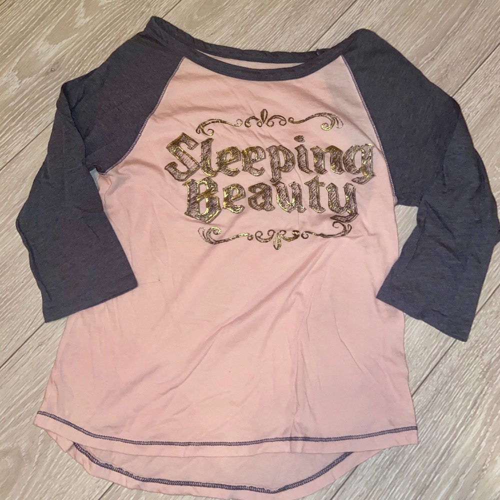 Disney sleeping beauty half sleeve top